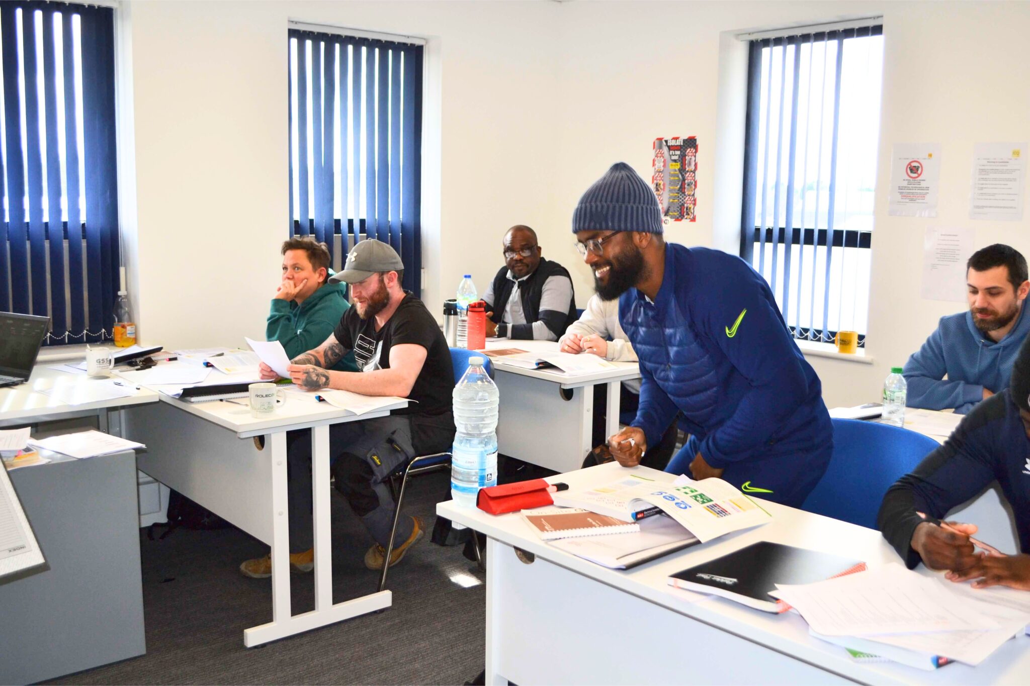 Students attending 18th Edition Course at Elec.Training