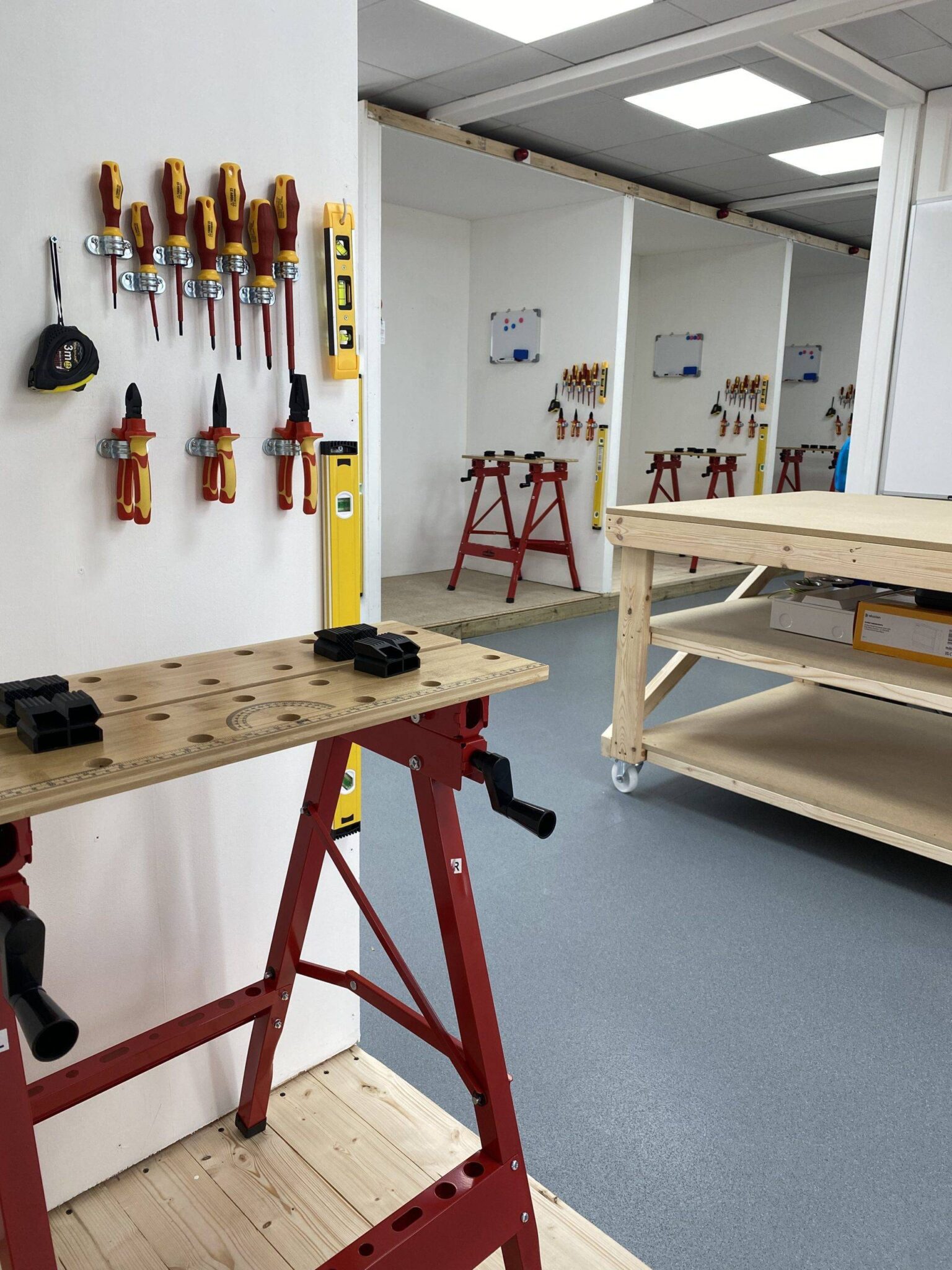 FirstFix Wiring Example Wall – Worcester Classroom