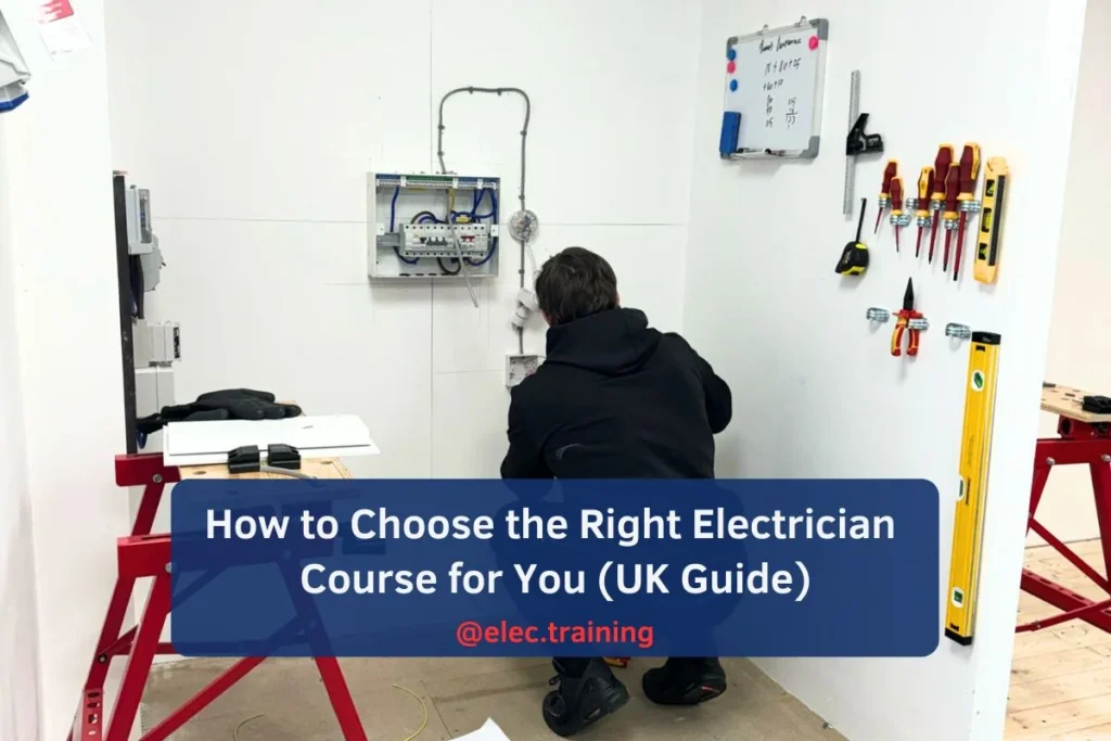 Adult Learner simulating fault finding on a socket circuit while getting