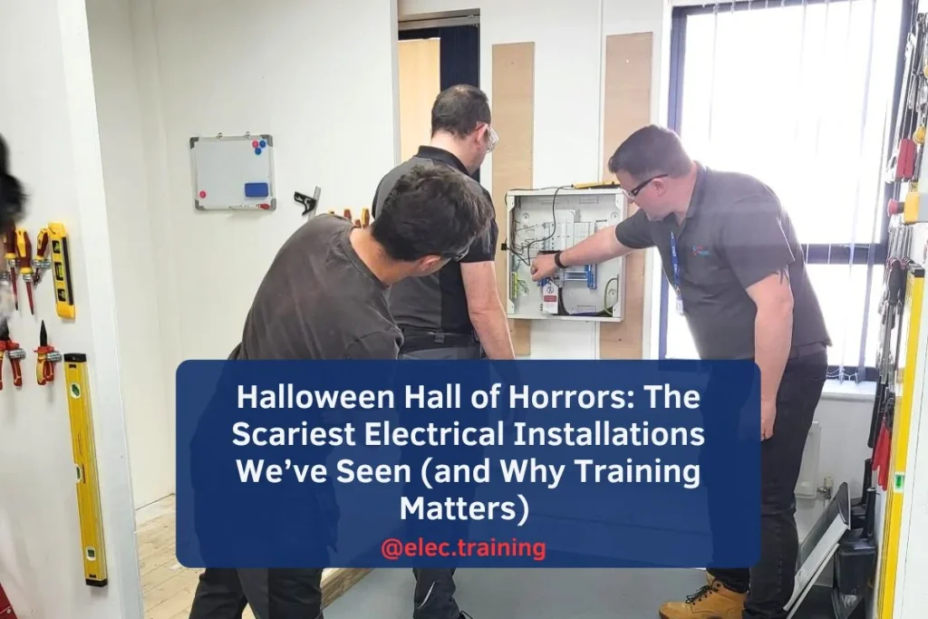 Instructor explaining how to add a power socket to an existing circuit.