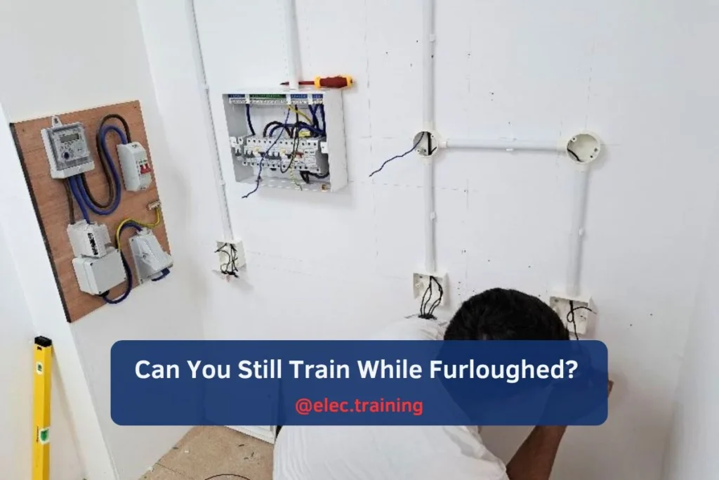 Learner conducting continuity and insulation resistance tests