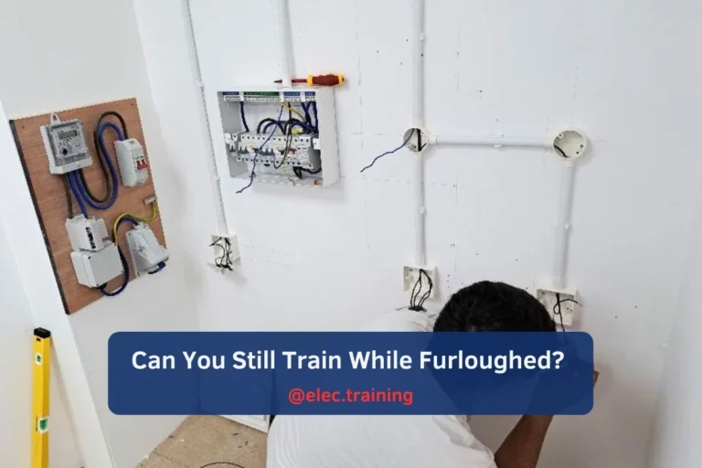 Learner conducting continuity and insulation resistance tests