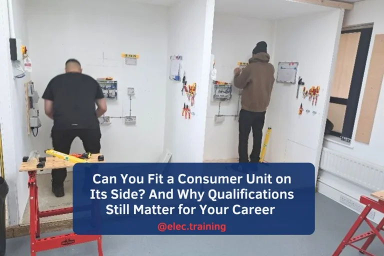 Learners working inside assigned training bay on circuit installation task