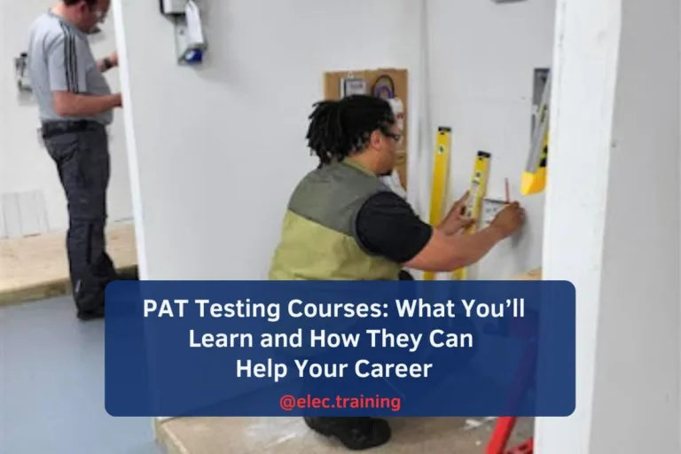 Learners working on circuit breaker installation as part of their Level 2 course