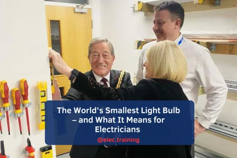 Mayor of Wolverhampton smiling during a visit to Elec Training workshop