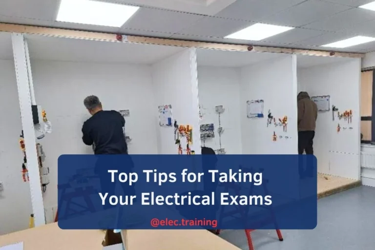 Two Learners using tools to work on electricial bay area focused on their task