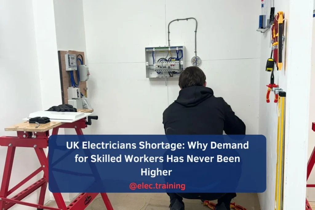 learner Installing RCDs and breakers during Level 3 Diploma C&G 2365-03