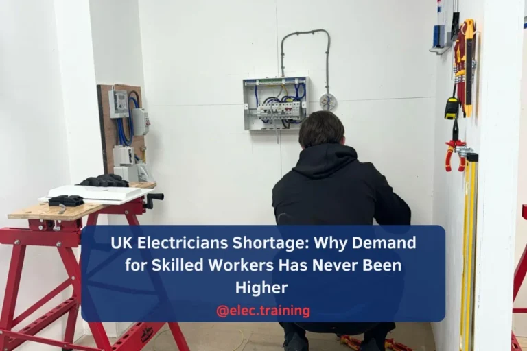 learner Installing RCDs and breakers during Level 3 Diploma C&G 2365-03