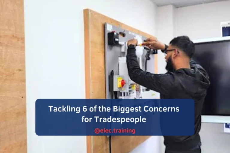 Learner gaining practical skills by wiring a distribution board during Level 3 Training