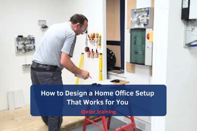 Learner practising measurements on workbench during Level 3 training