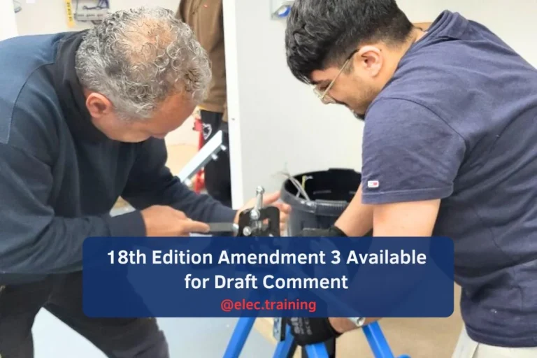 Practical training exercise focusing on conduit preparation and installation