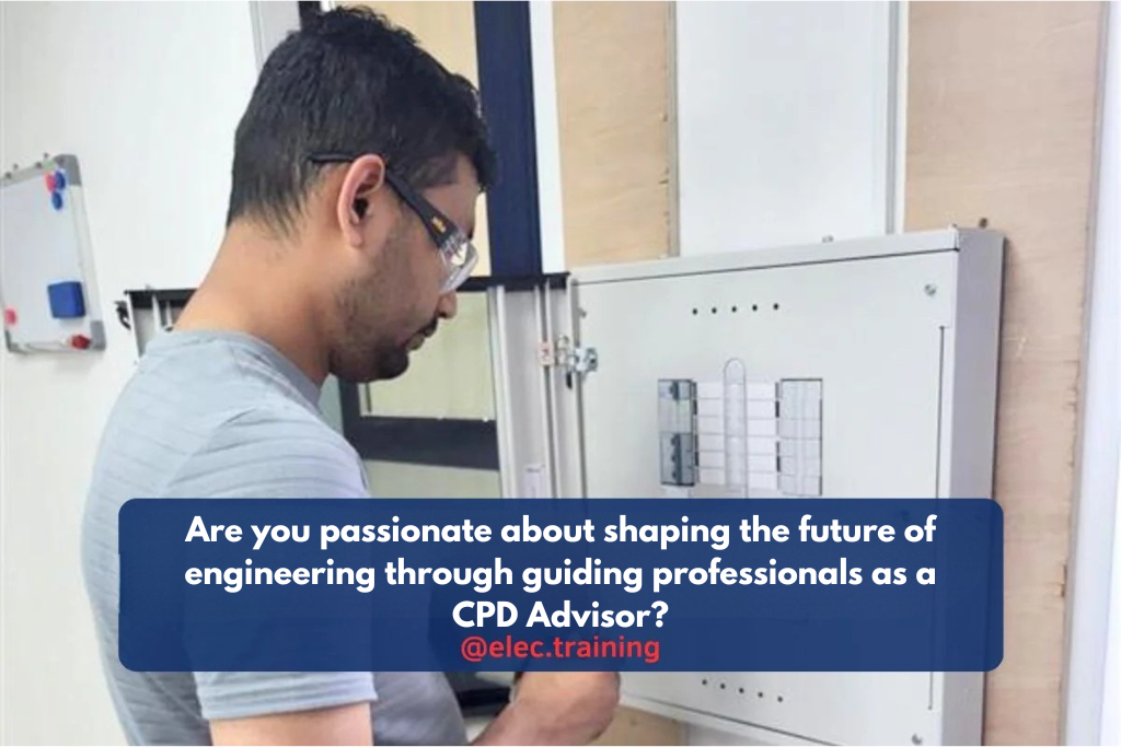 Passionate electrician working on consumer unit