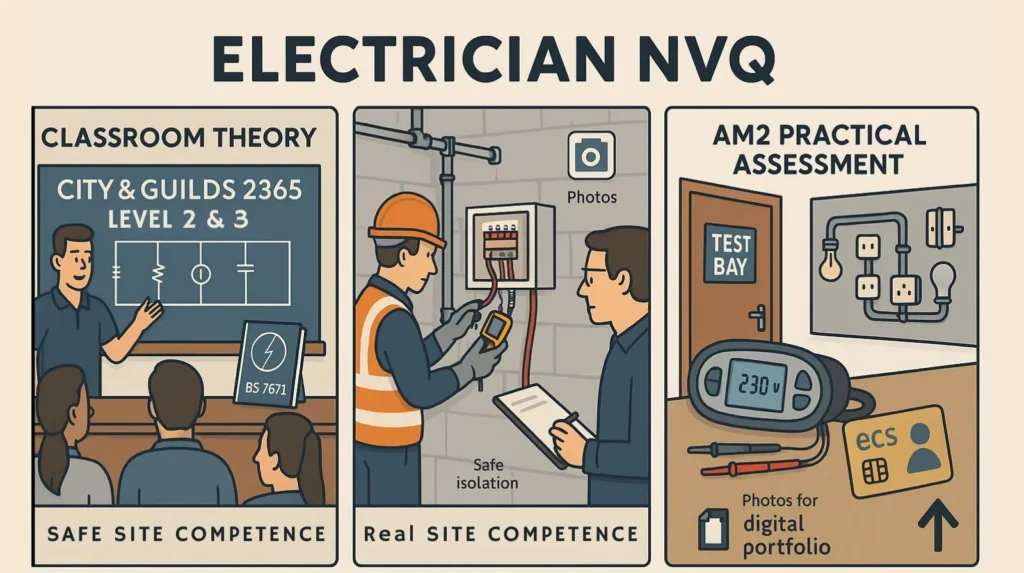 Level 3 NVQ Electrician courses in UK